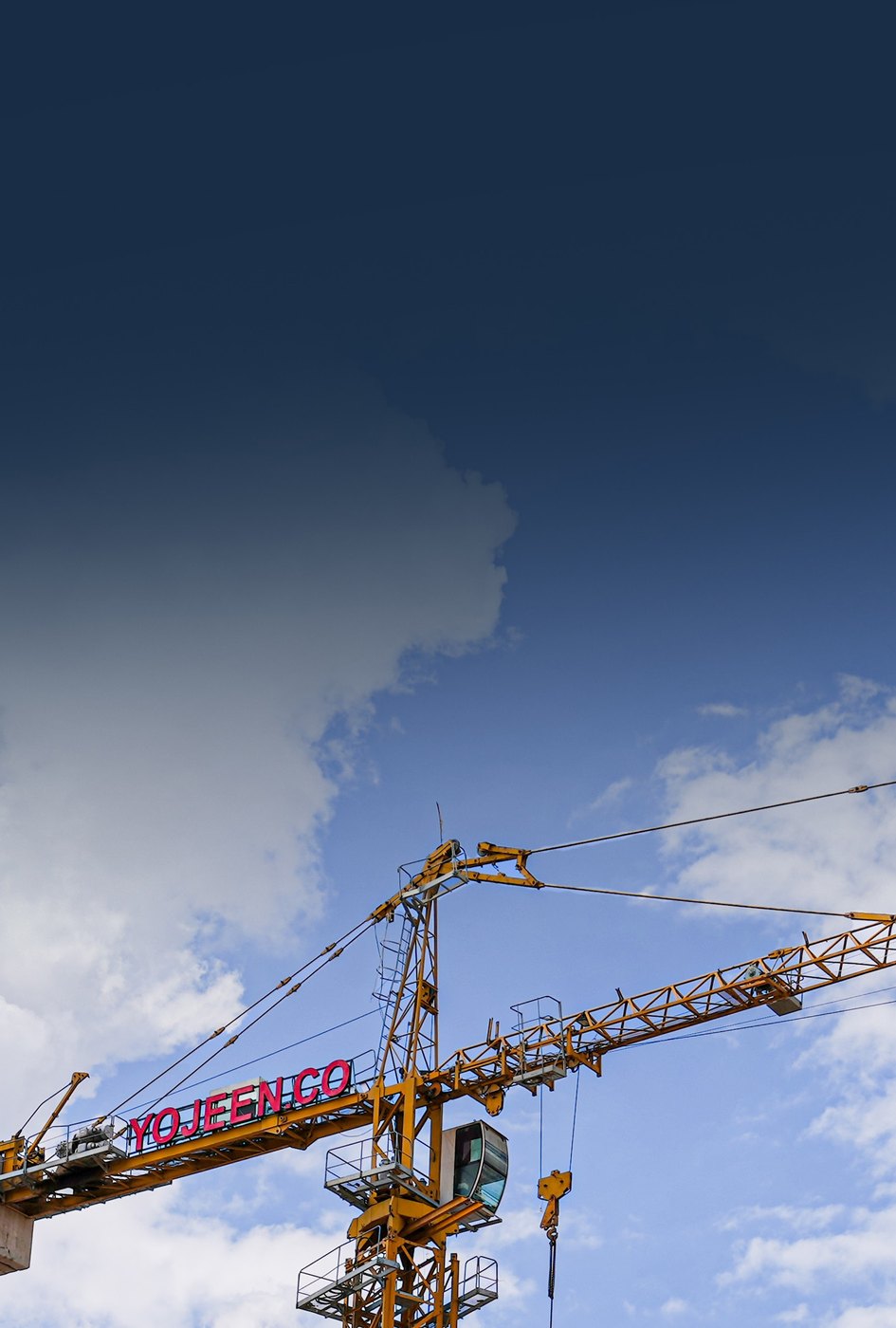 Tower crane at a Yojeen project