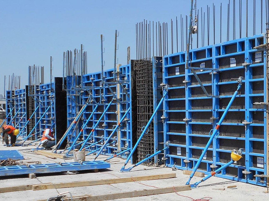 Steel wall formwork system